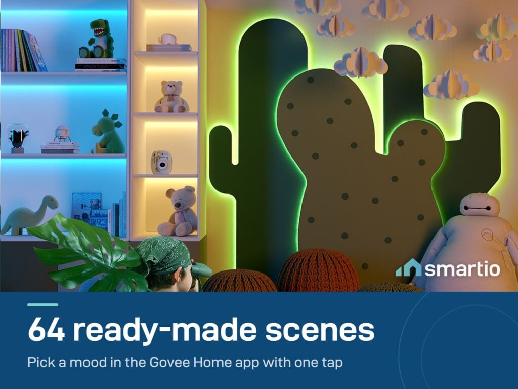 Govee RGB LED Strip Light scene in a kids room