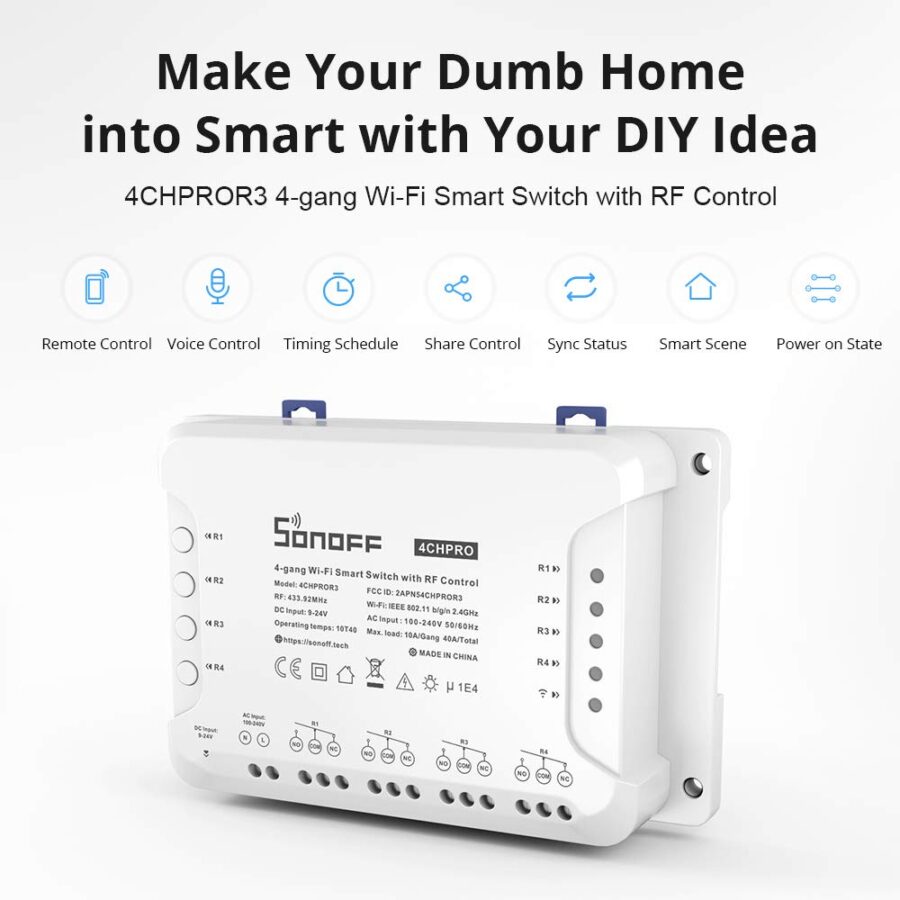 Sonoff 4CHPRO R3 Smart Switch