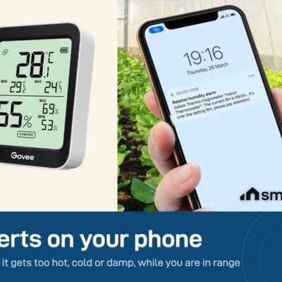 Govee H5075 alert on a phone