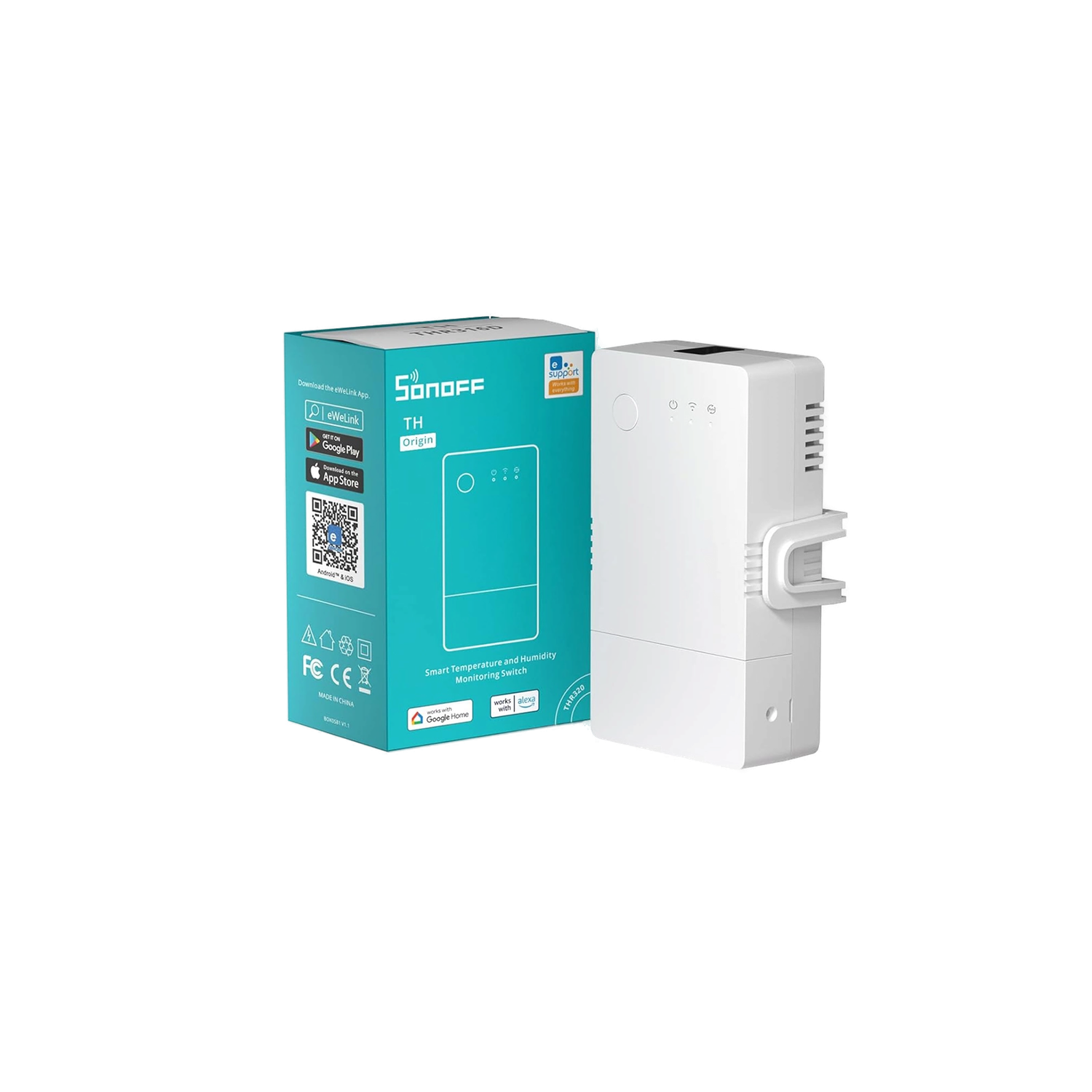 Sonoff TH Origin Temperature and Humidity Monitoring Switch 16A