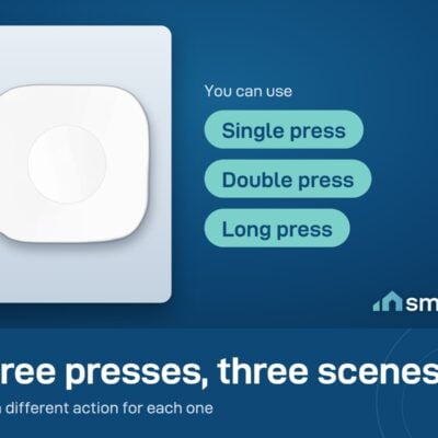 Aqara Wireless Mini Switch has three actions: single press, double press and long press