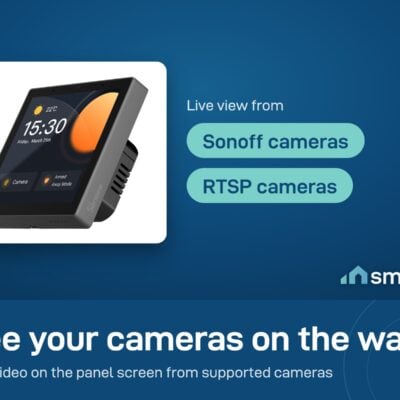 Sonoff NSPanel Pro shows live video on its screen from Sonoff cameras and RTSP cameras