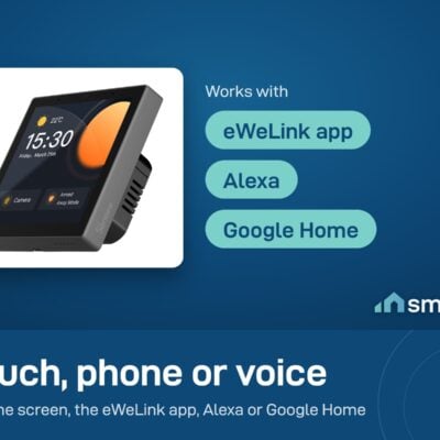Sonoff NSPanel Pro works with the eWeLink app, Alexa and Google Home