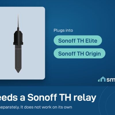 Sonoff MS01 soil moisture probe needs a Sonoff TH Elite or TH Origin, sold separately. It does not work on its own
