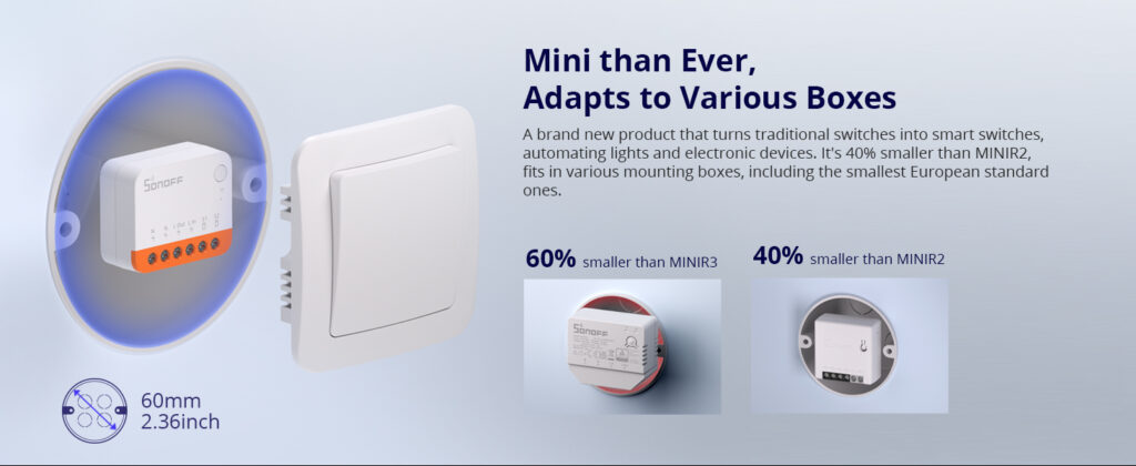Mini than ever, adapts to various boxes