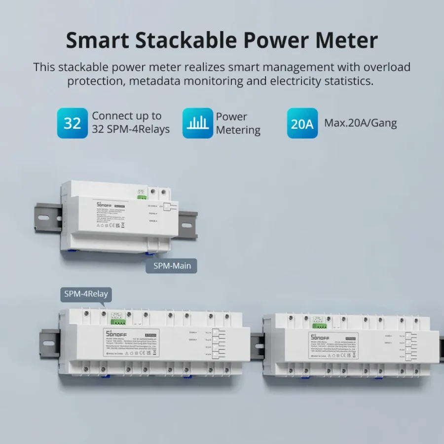 Sonoff SPM 4Relay Stackable Power Meter (Last One Available)