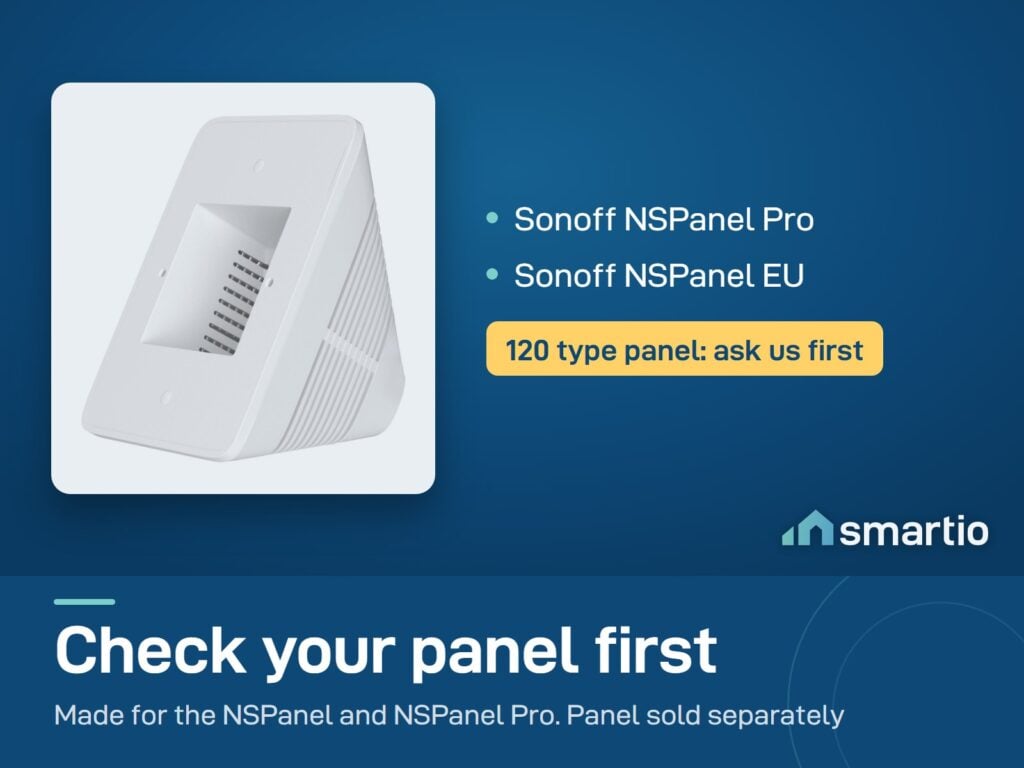 Sonoff desk stand for the NSPanel Pro and NSPanel EU. The NSPanel is sold separately