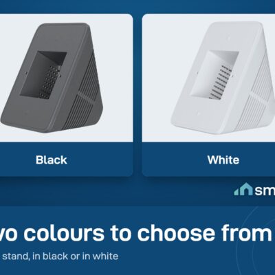 Sonoff desk stand for the NSPanel in black and in white