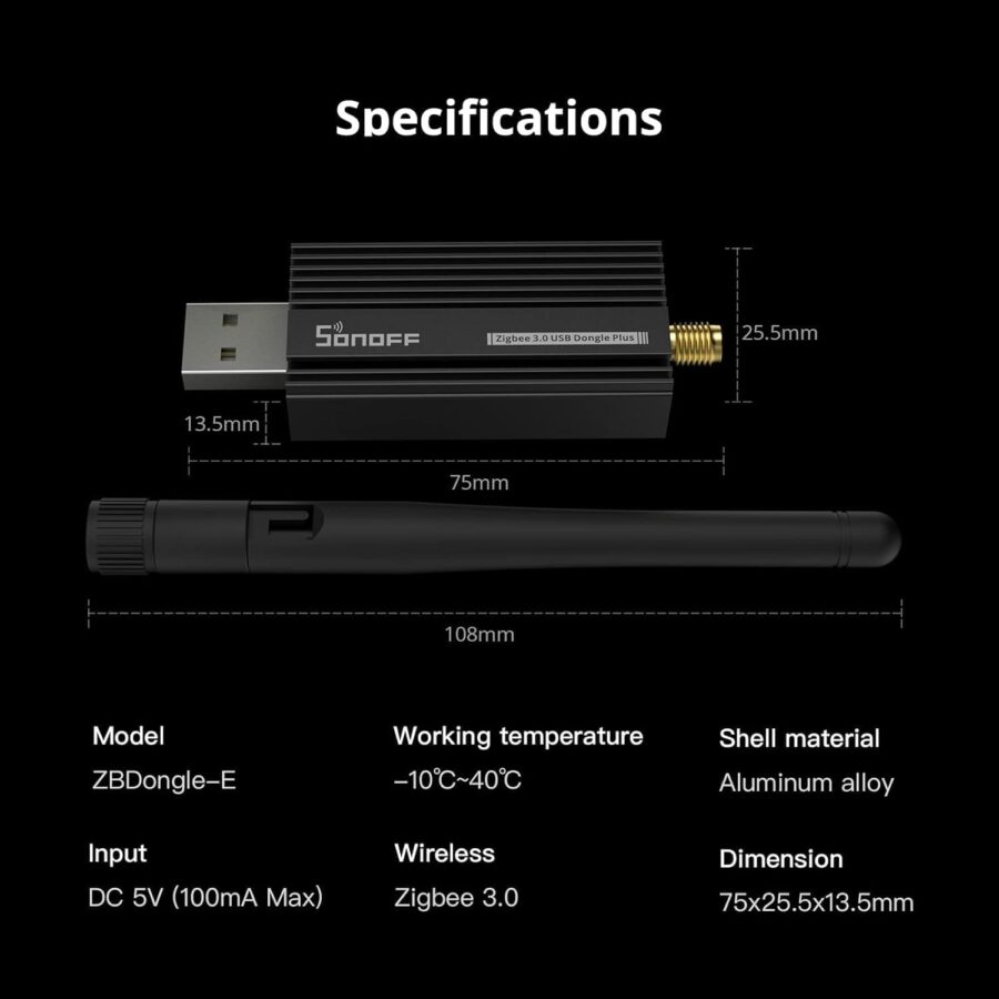 Sonoff Zigbee 3.0 USB Dongle Plus | ZBDongle-E