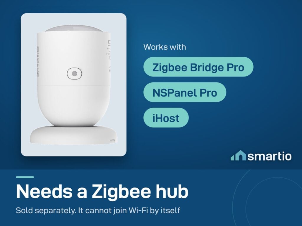 Sonoff SNZB-06P presence sensor needs a Zigbee hub, sold separately: Zigbee Bridge Pro, NSPanel Pro or iHost