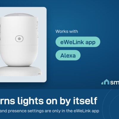 Sonoff SNZB-06P presence sensor works with the eWeLink app and with Alexa through a Zigbee hub