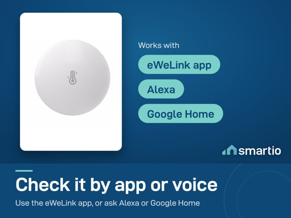 Sonoff SNZB-02P works with the eWeLink app, Alexa and Google Home