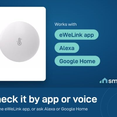 Sonoff SNZB-02P works with the eWeLink app, Alexa and Google Home