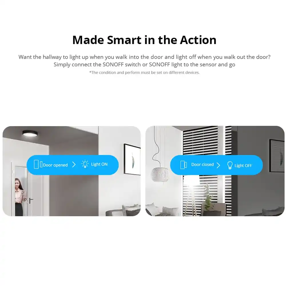 Sonoff DW2 WiFi door sensor use case