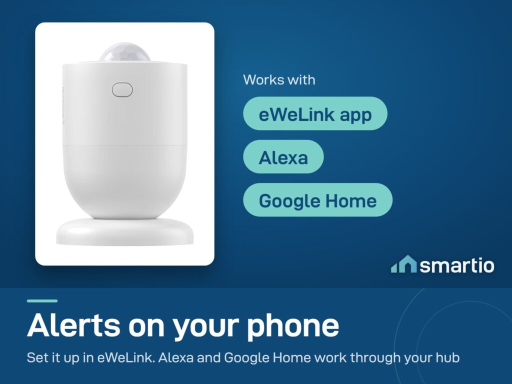 Sonoff SNZB-03P motion sensor works with the eWeLink app, Alexa and Google Home through a Zigbee hub