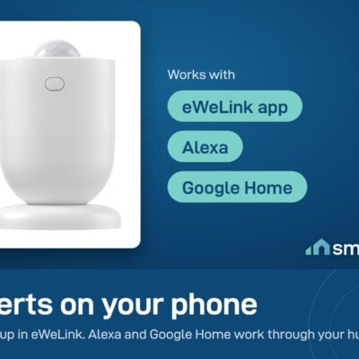 Sonoff SNZB-03P motion sensor works with the eWeLink app, Alexa and Google Home through a Zigbee hub
