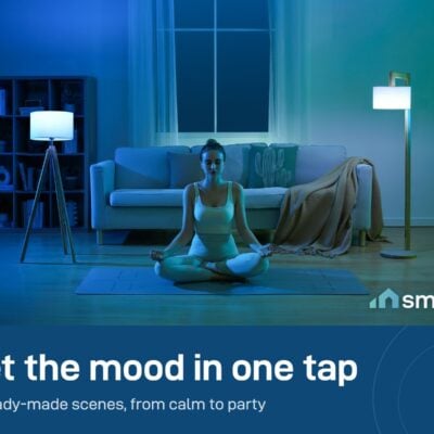 Govee GU10 smart bulbs in a calm blue scene