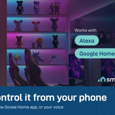 Govee RGBIC LED Strip Light works with the Govee Home app, Alexa and Google Home
