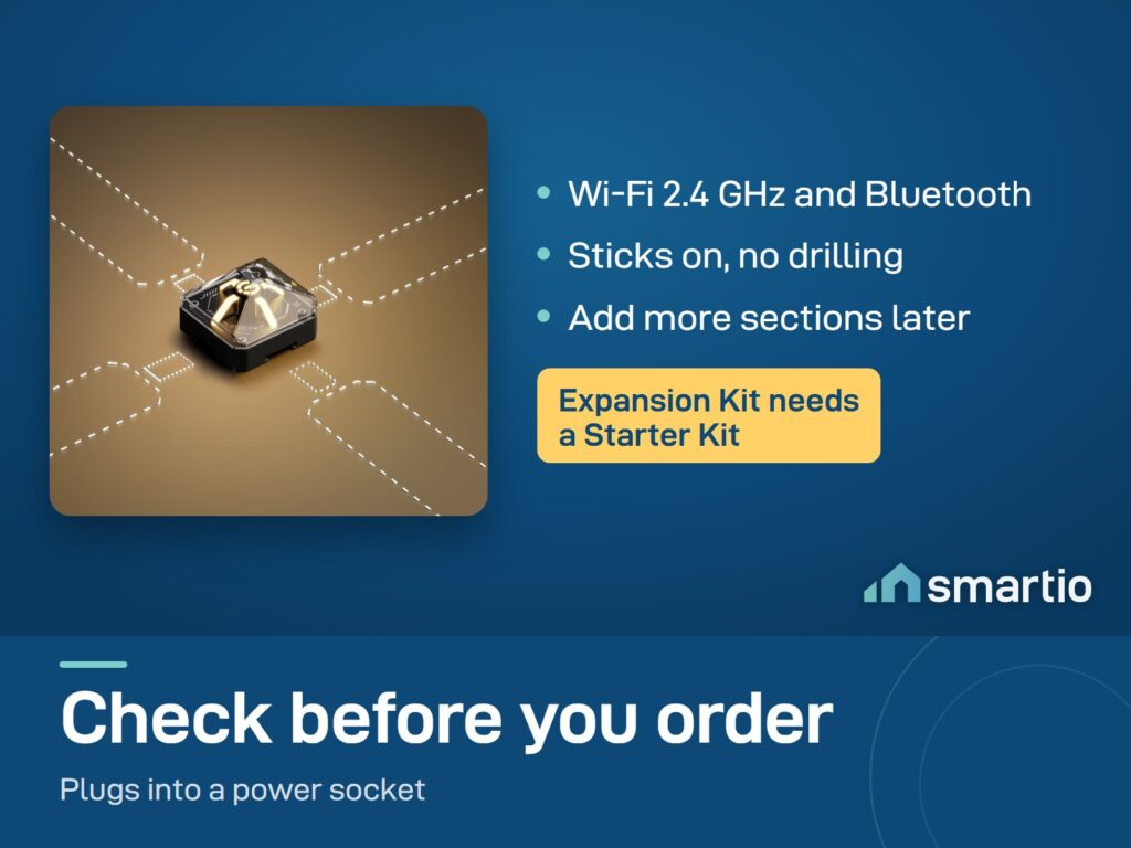 Govee Gaming Wall Light connector with the light sections that join to it; Wi-Fi 2.4 GHz and Bluetooth
