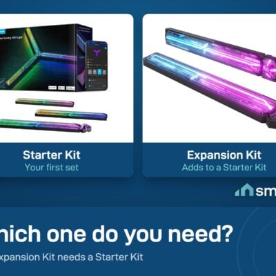 Govee Gaming Wall Light in two kits: the Starter Kit and the Expansion Kit, which adds to a Starter Kit