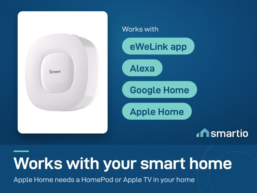 Sonoff Zigbee Bridge Ultra works with the eWeLink app, Alexa, Google Home and Apple Home through Matter