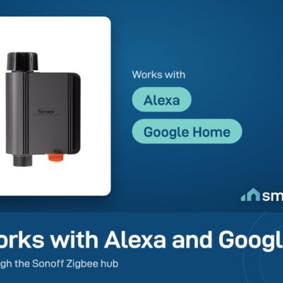 Sonoff Zigbee water valve works with Alexa and Google Home through the hub