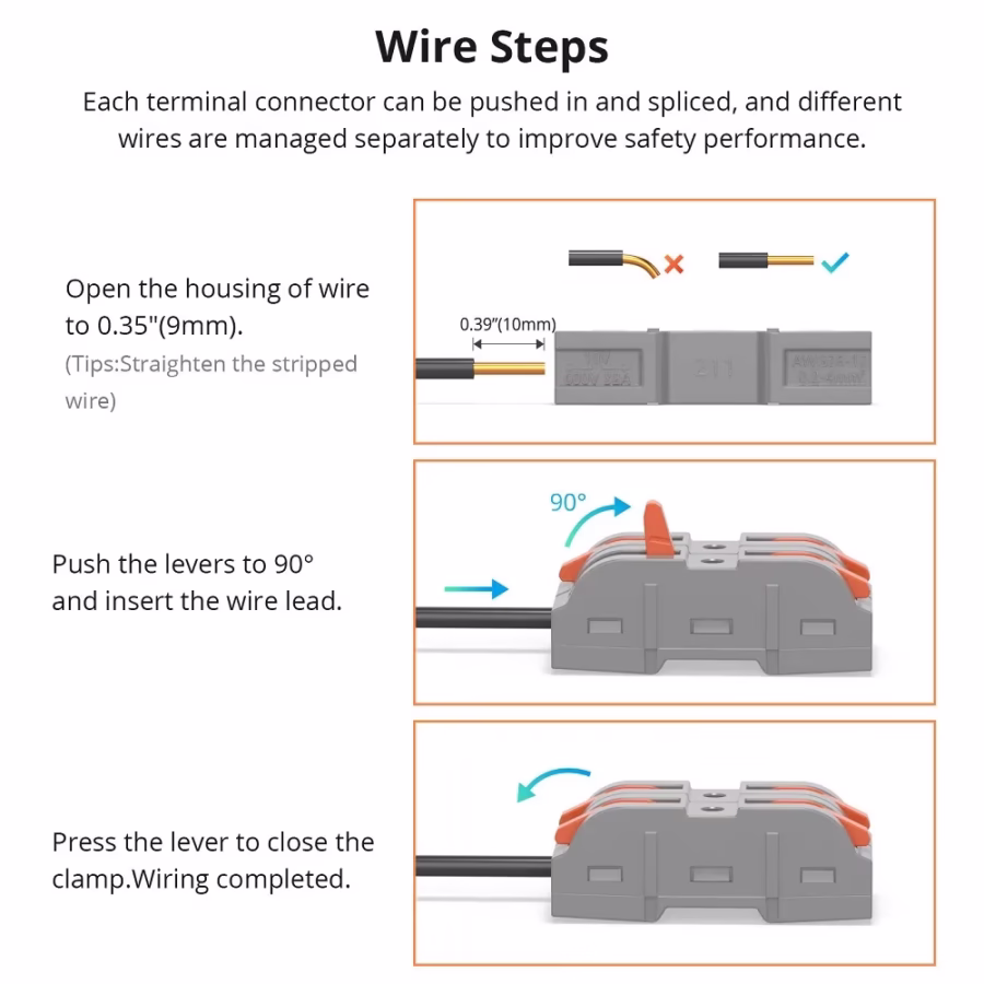 Sonoff Wire Splicing Connectors