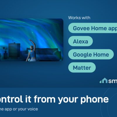 Govee Star Light Projector works with the Govee Home app, Alexa, Google Home and Matter