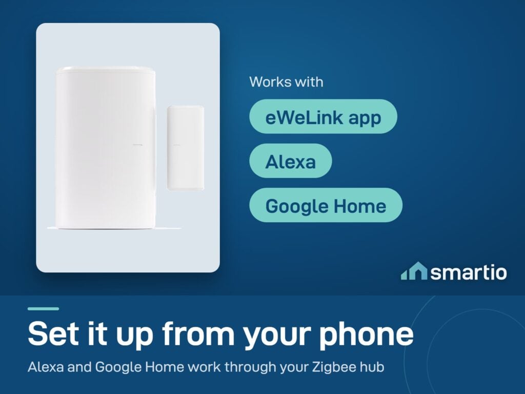 Sonoff SNZB-04P door and window sensor works with the eWeLink app, Alexa and Google Home through a Zigbee hub