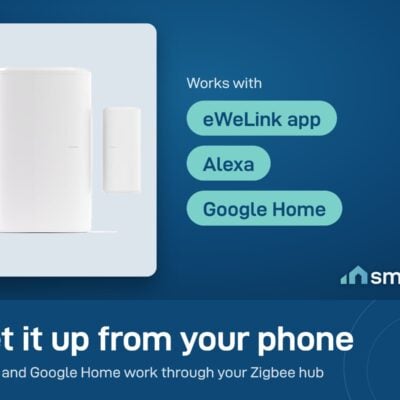 Sonoff SNZB-04P door and window sensor works with the eWeLink app, Alexa and Google Home through a Zigbee hub