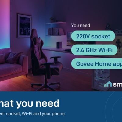 Govee RGBIC Strip Light 2 Pro needs a 220V socket, 2.4 GHz Wi-Fi and the Govee Home app