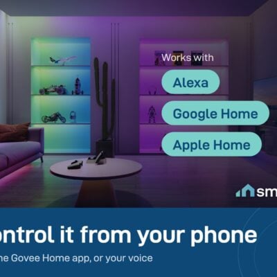 Govee RGBIC Strip Light 2 Pro works with the Govee Home app, Alexa, Google Home and Apple Home