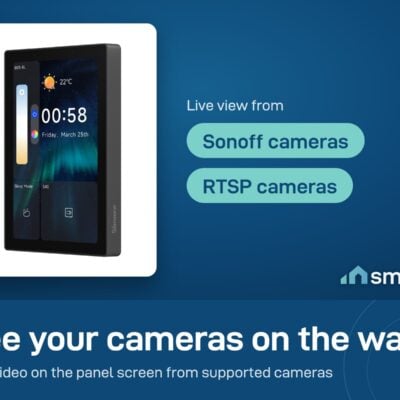 Sonoff NSPanel Pro 120 type shows live video on its screen from Sonoff cameras and RTSP cameras