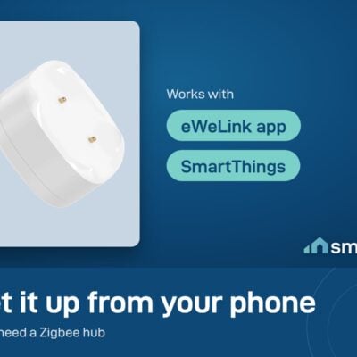 Sonoff SNZB-05P water leak sensor works with the eWeLink app and SmartThings through a Zigbee hub
