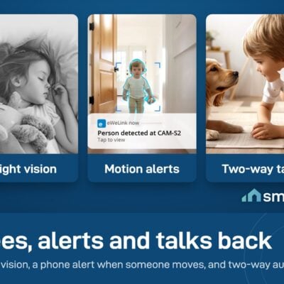 Sonoff CAM Slim Gen2 night vision, motion alerts and two-way talk