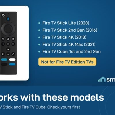 Fire TV Stick Replacement Remote fits Fire TV Stick Lite, 2nd Gen, 4K and 4K Max, and Fire TV Cube 1st and 2nd Gen