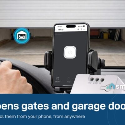 Opening a garage door from a phone with the Sonoff MINI-D