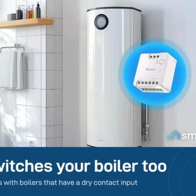 Sonoff MINI-D controlling a water heater