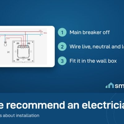 Wiring diagram for the Sonoff TX Ultimate: live in, neutral and two load outputs, 100-240V AC