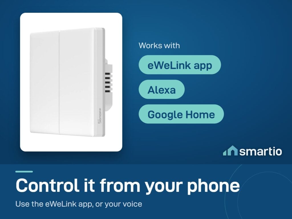 Sonoff TX Ultimate wall switch works with the eWeLink app, Alexa and Google Home