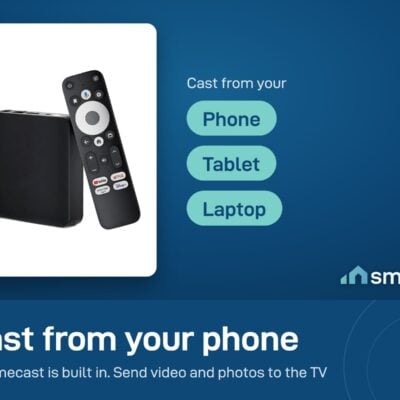 Dcolor GD2 Google TV box with Chromecast built in, for casting from a phone, tablet or laptop