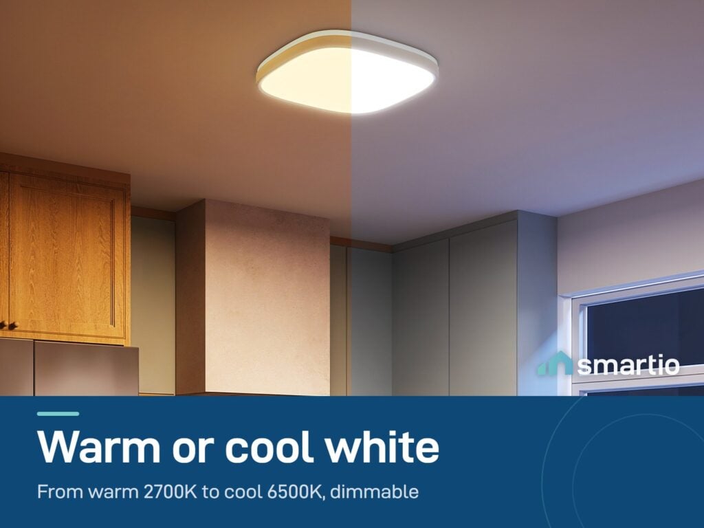 Govee 12-inch Square Ceiling Light in warm and cool white