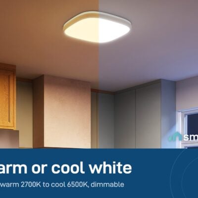 Govee 12-inch Square Ceiling Light in warm and cool white