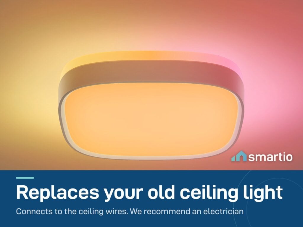Close-up of the Govee 12-inch Square Ceiling Light