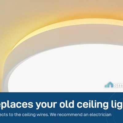 Close-up of the Govee 15-inch Round Ceiling Light