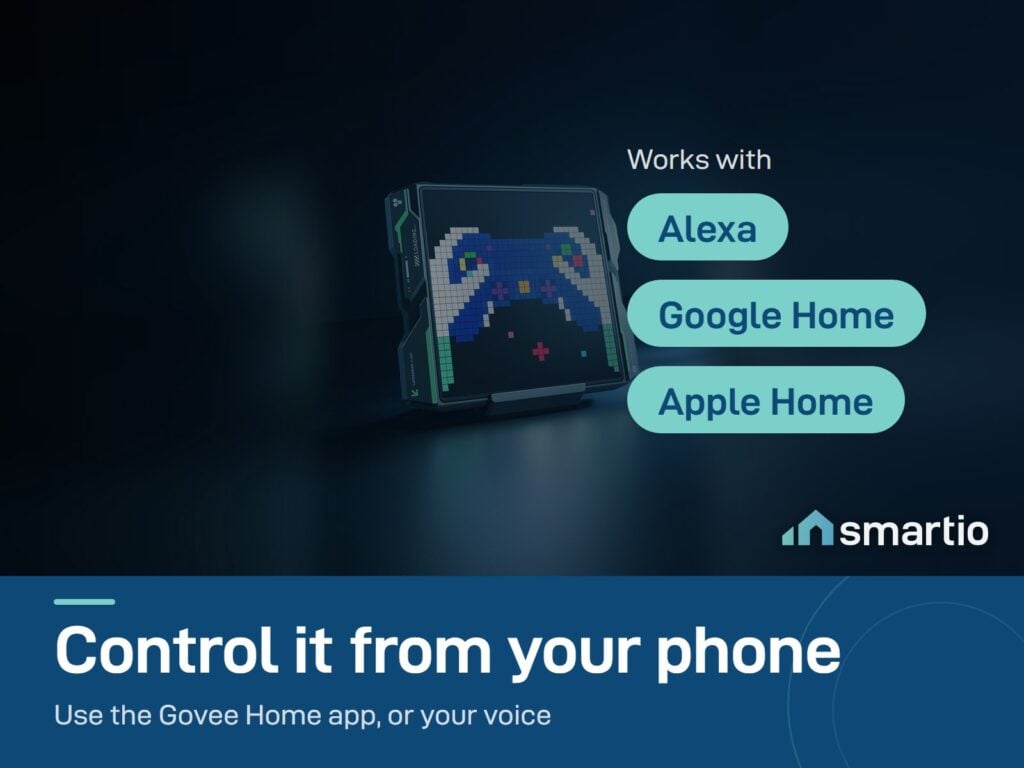 Govee Gaming Pixel Light works with the Govee Home app, Alexa, Google Home and Apple Home