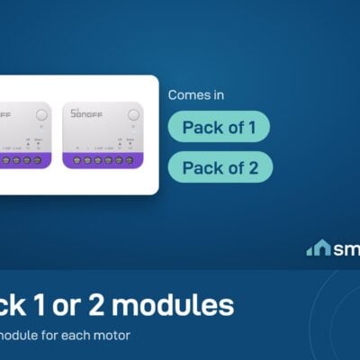 Sonoff MINI-RBS comes as a pack of 1 or a pack of 2 modules, one module for each motor