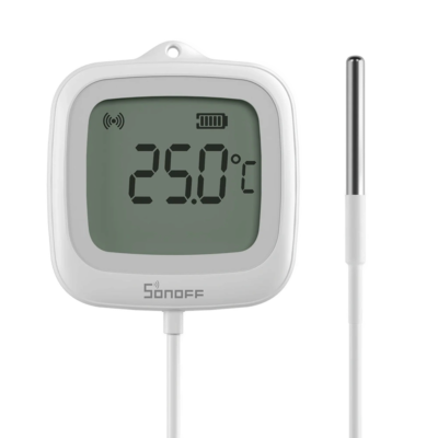 Sonoff IP65 Zigbee LCD Thermometer with Probe | SNZB-02LD
