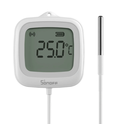 Sonoff IP65 Zigbee LCD Thermometer with Probe | SNZB-02LD