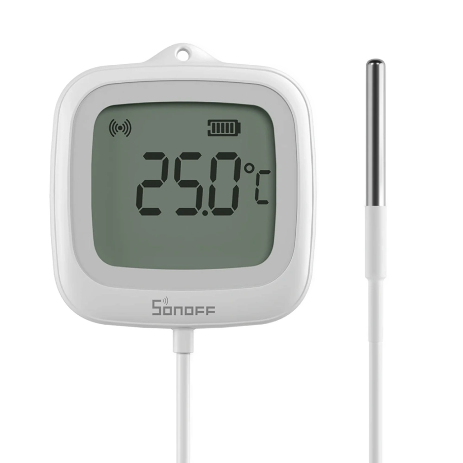 Sonoff IP65 Zigbee LCD Thermometer with Probe | SNZB-02LD